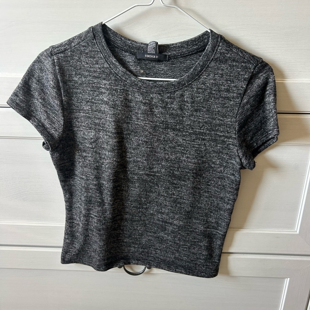 Forever 21 Charcoal Short Sleeve Tee